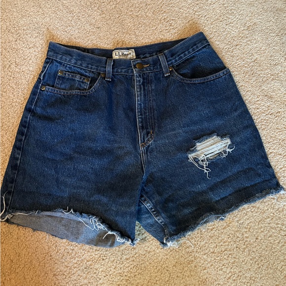 L.L. Bean Pants - L.L. Bean High Waisted Jean Short